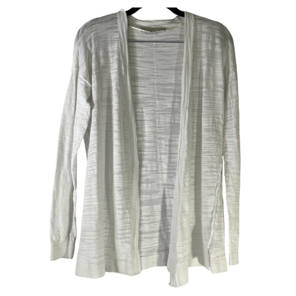 Loft Petite White Lightweight Open Front Cardigan Sweater Size XS